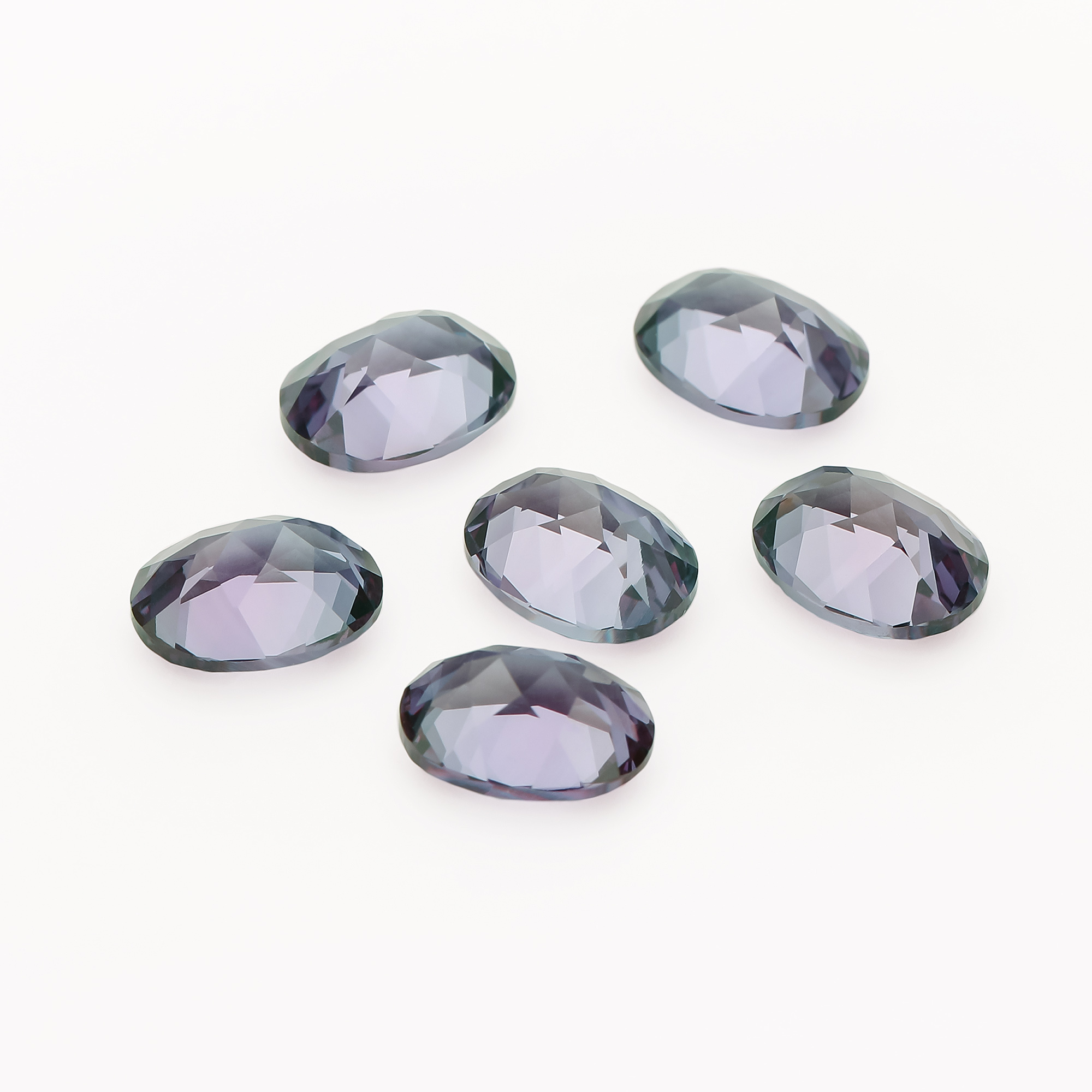 1pcs Simulated Alexandrite Oval Faceted Stone,Color Change Stone,June Birthstone,Unique Gemstone,Loose Stone,DIY Jewelry Supplies 4120145 - Click Image to Close