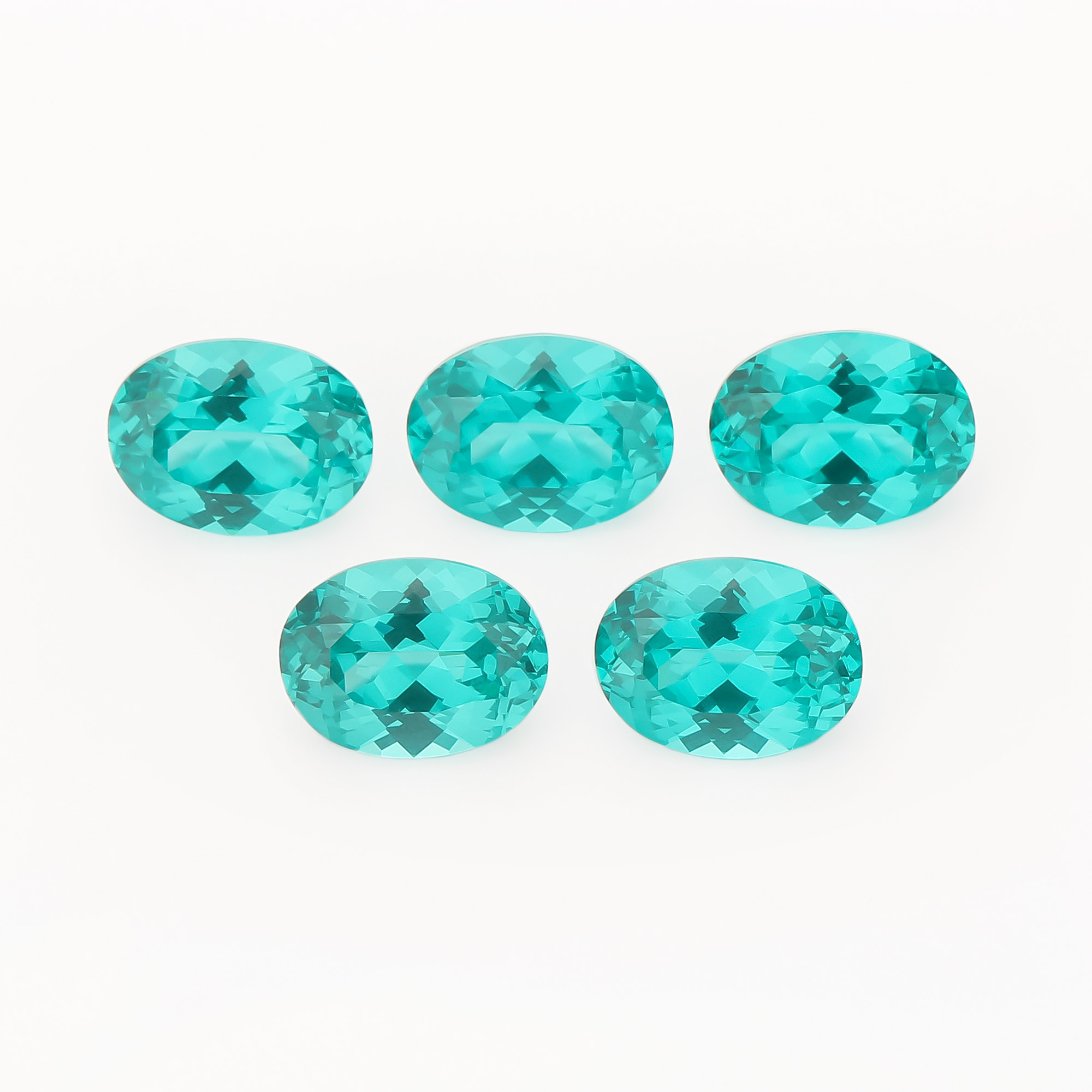 1Pcs 6x8MM Simulated Paraíba Oval Faceted Stone,Green Blue Stone,Unique Gemstone,Loose Stone,DIY Jewelry Supplies 4120146 - Click Image to Close