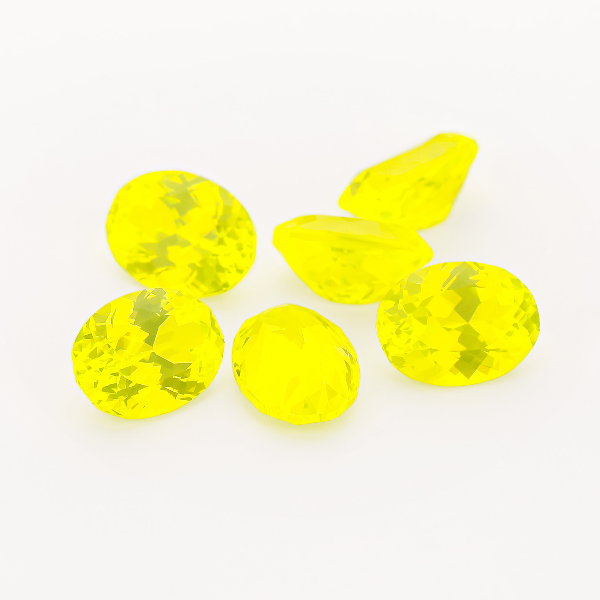 1Pcs Faceted Yellow Lumogarnet,Fluorescent Ce YAG,Yttrium Aluminum Garnet,Loose Gems, Manmade Yellow Crystal, UV Blacklight Dayglow,DIY Jewelry Supplies 4120147 - Click Image to Close