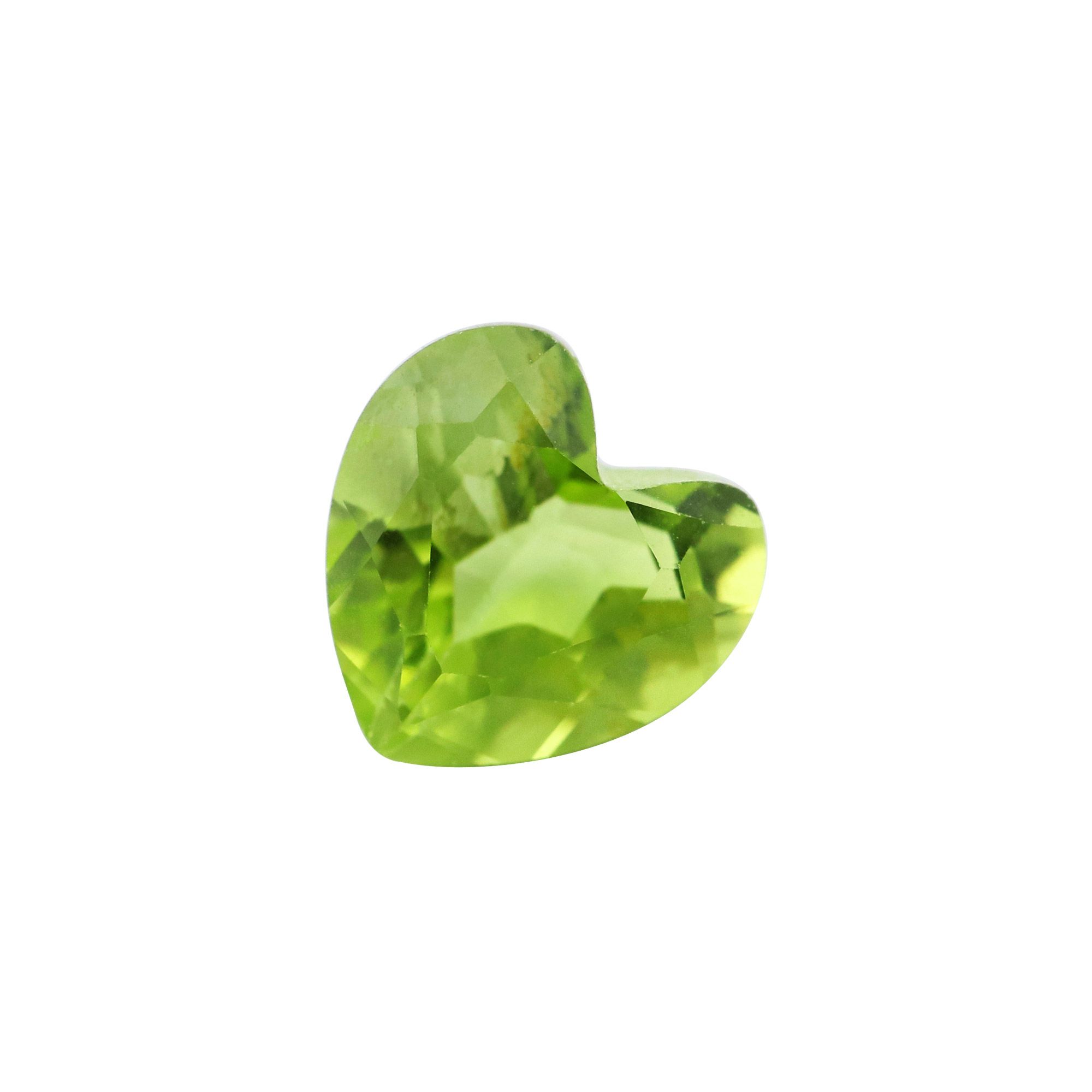 1Pcs 4-8MM Heart Green Peridot August Birthstone Faceted Cut Loose Gemstone Natural Semi Precious Stone DIY Jewelry Supplies 4130010 - Click Image to Close