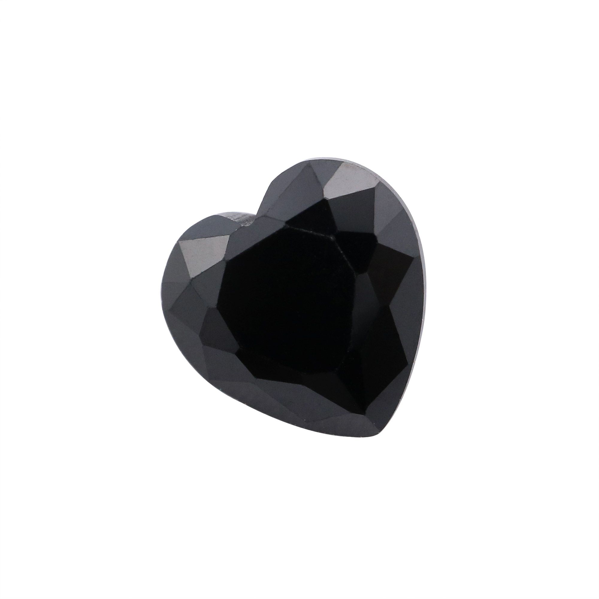 1Pcs 4-8MM Heart Black Spinel Faceted Cut Loose Gemstone Natural Semi Precious Stone DIY Jewelry Supplies 4130011 - Click Image to Close