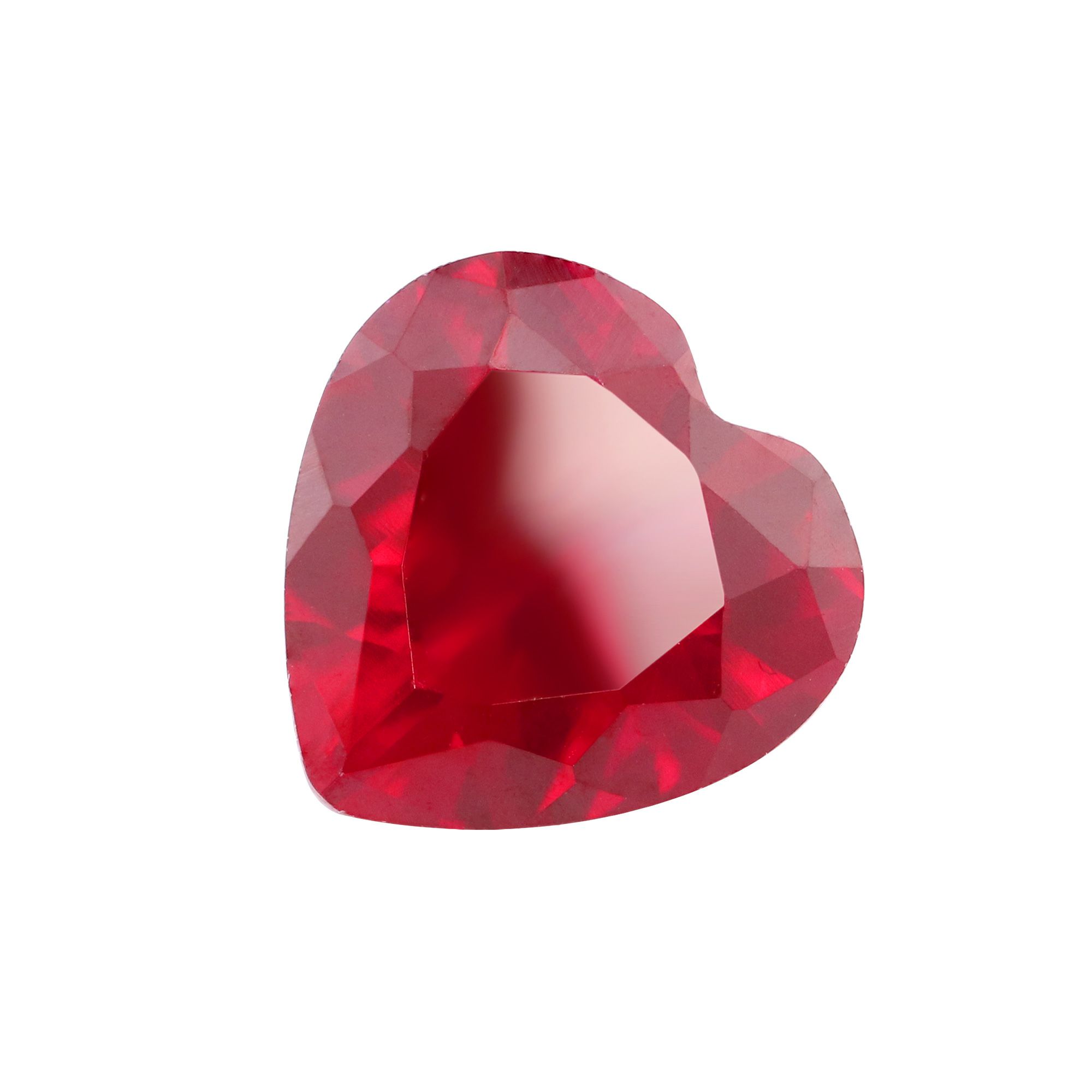 1Pcs Lab Created Heart Ruby July Birthstone Red Faceted Loose Gemstone DIY Jewelry Supplies 4130012 - Click Image to Close
