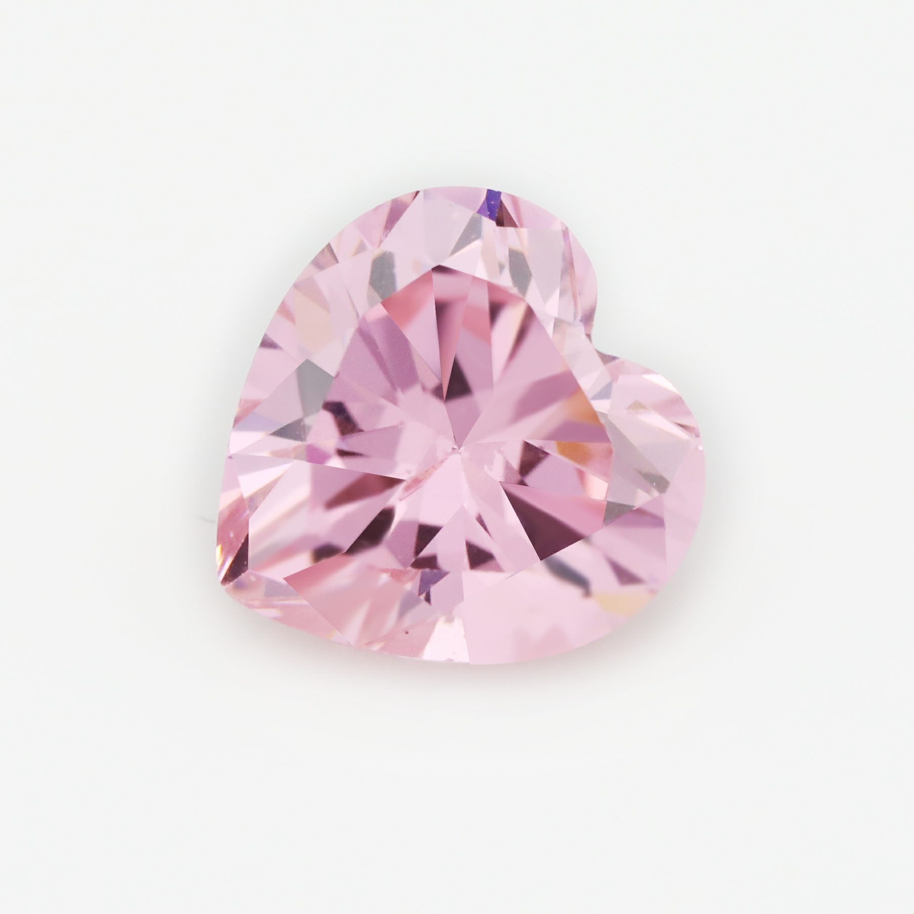 5Pcs January February April June August October November Birthstone Heart Faceted Cubic Zirconia CZ Stone DIY Loose Stone Supplies 4130020-1