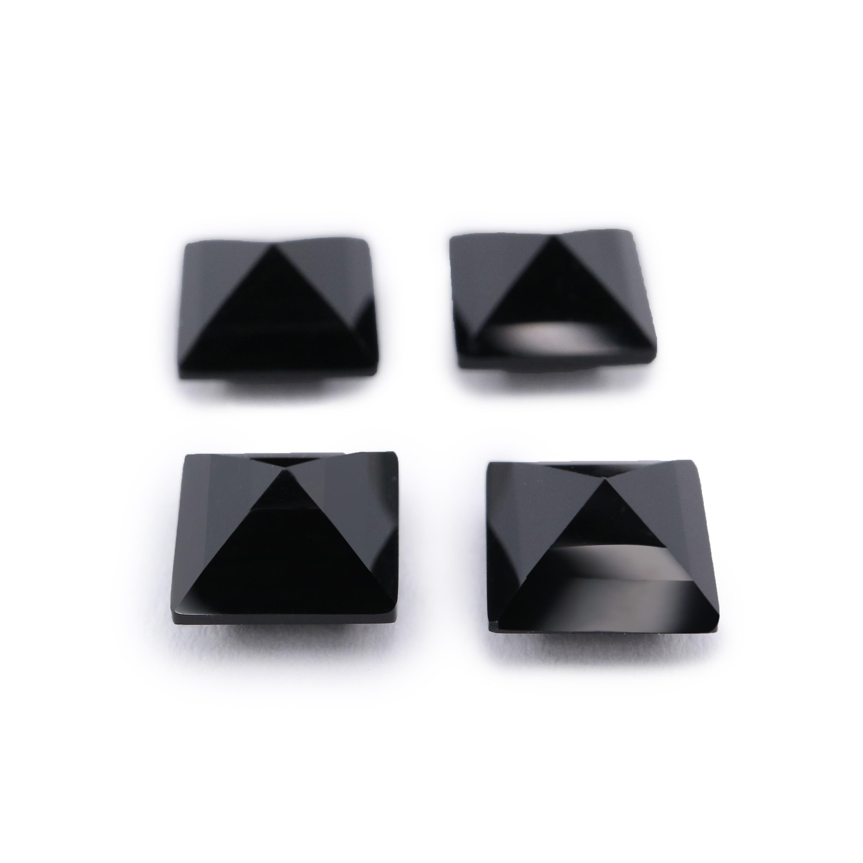 1Pcs Natural Princess Cut Black Onyx Faceted Cut Loose Gemstone Nature Semi Precious Stone DIY Jewelry Supplies 4140026 - Click Image to Close