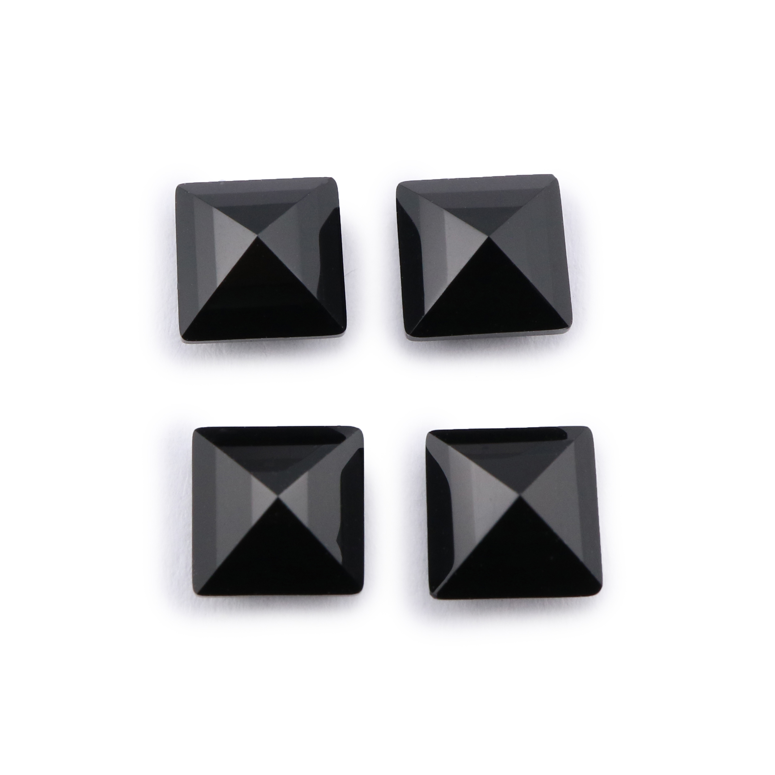 1Pcs Natural Princess Cut Black Onyx Faceted Cut Loose Gemstone Nature Semi Precious Stone DIY Jewelry Supplies 4140026 - Click Image to Close