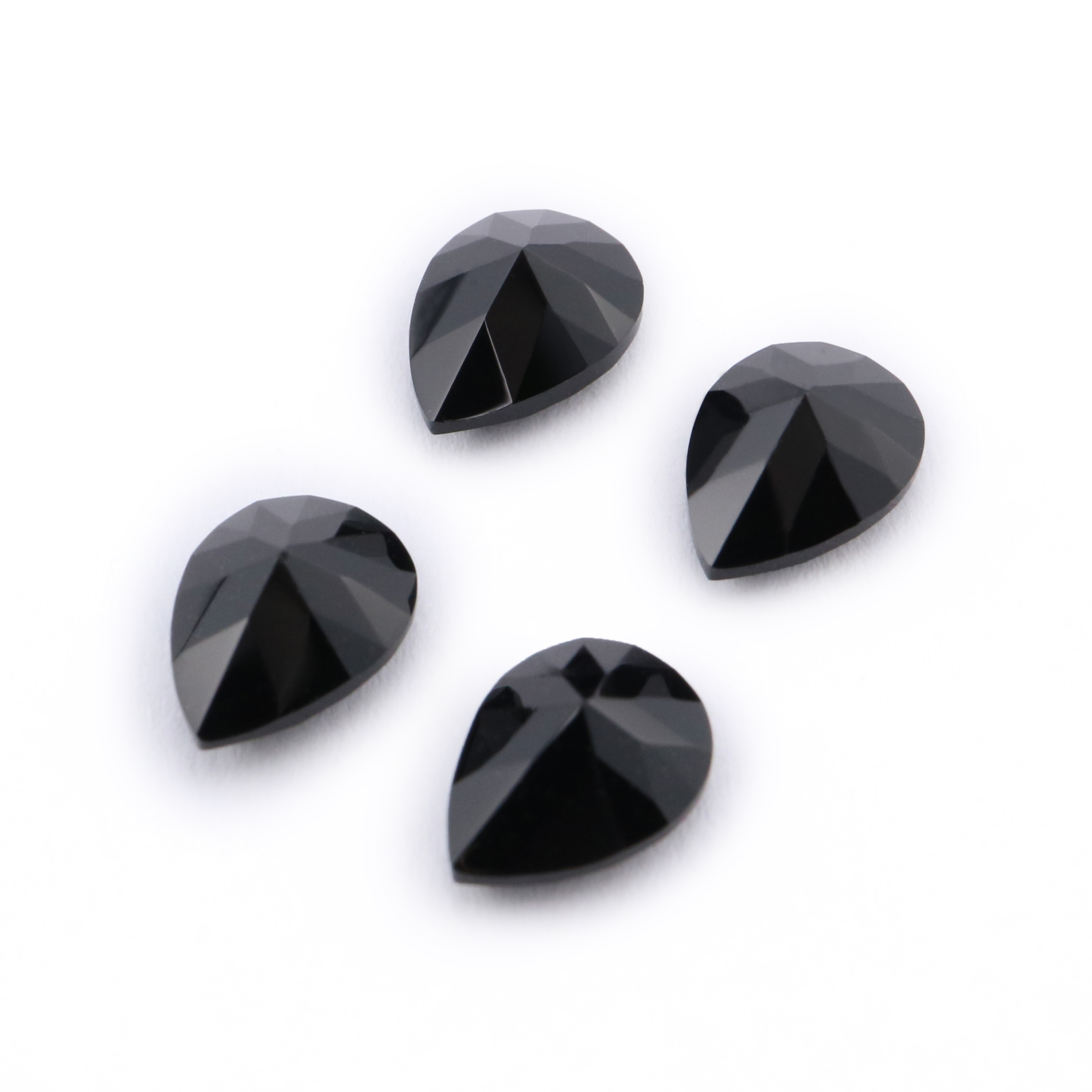 1Pcs Natural Pear Drop Black Onyx Faceted Cut Loose Gemstone Nature Semi Precious Stone DIY Jewelry Supplies 4150015 - Click Image to Close