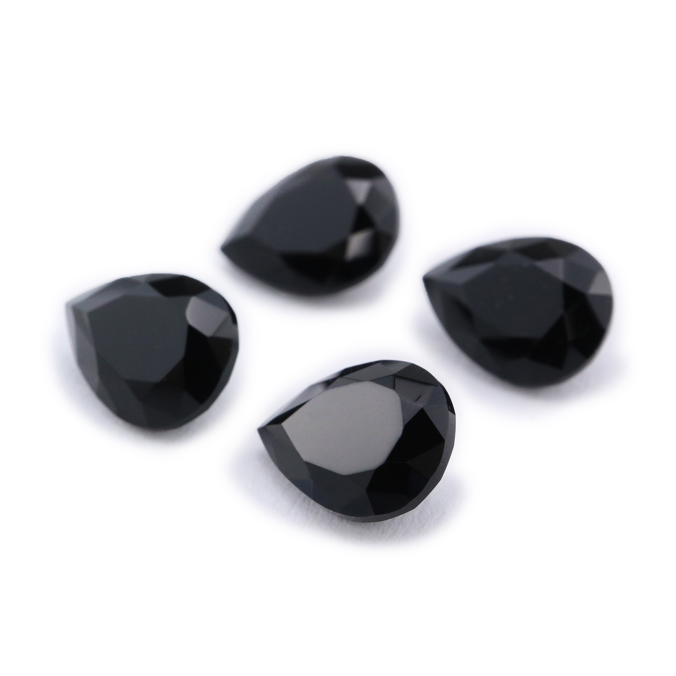 1Pcs Natural Pear Drop Black Onyx Faceted Cut Loose Gemstone Nature Semi Precious Stone DIY Jewelry Supplies 4150015 - Click Image to Close