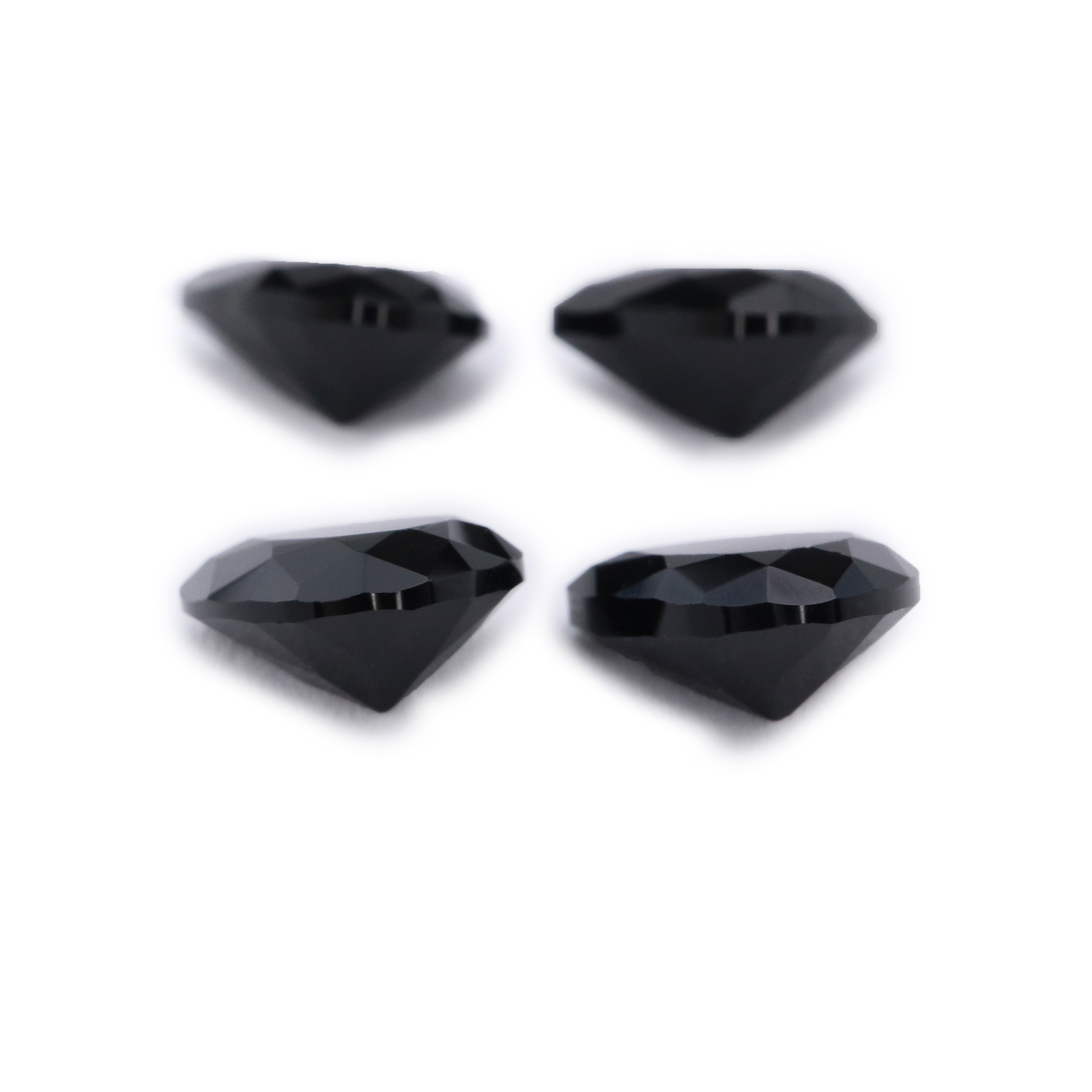 5Pcs Natural Pear Drop Black Onyx Faceted Cut Loose Gemstone Nature Semi Precious Stone DIY Jewelry Supplies 4150015 - Click Image to Close