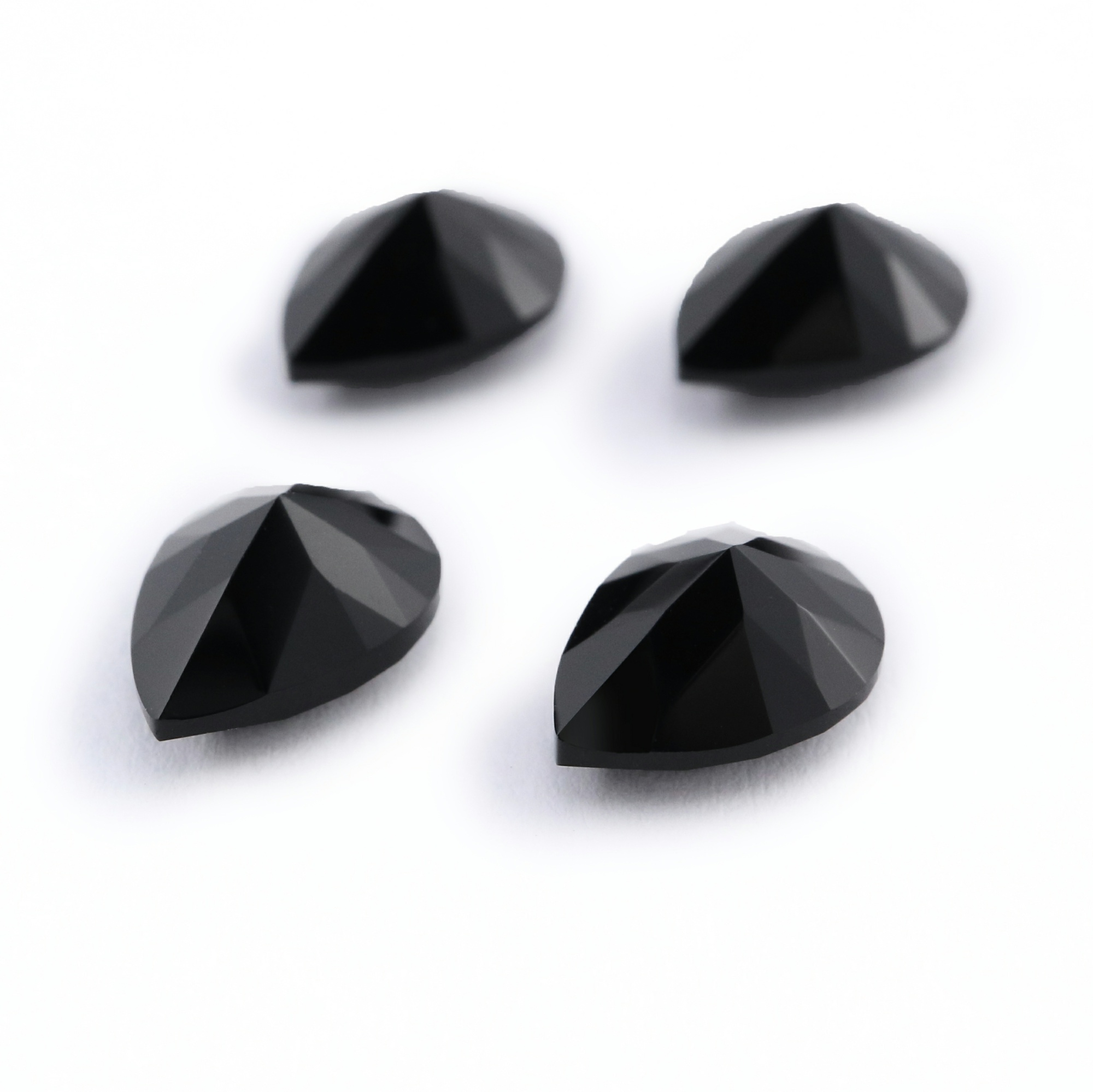 1Pcs Natural Pear Drop Black Onyx Faceted Cut Loose Gemstone Nature Semi Precious Stone DIY Jewelry Supplies 4150015 - Click Image to Close