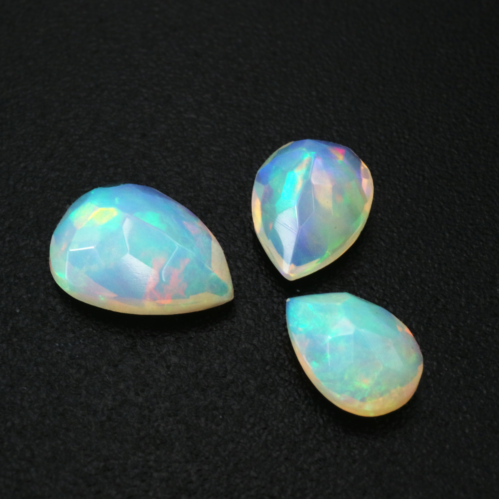 1Pcs Pear Drop Africa Opal October Birthstone Color Changing Faceted Cut AAA Grade Loose Gemstone Natural Semi Precious Stone DIY Jewelry Supplies 4150016 - Click Image to Close