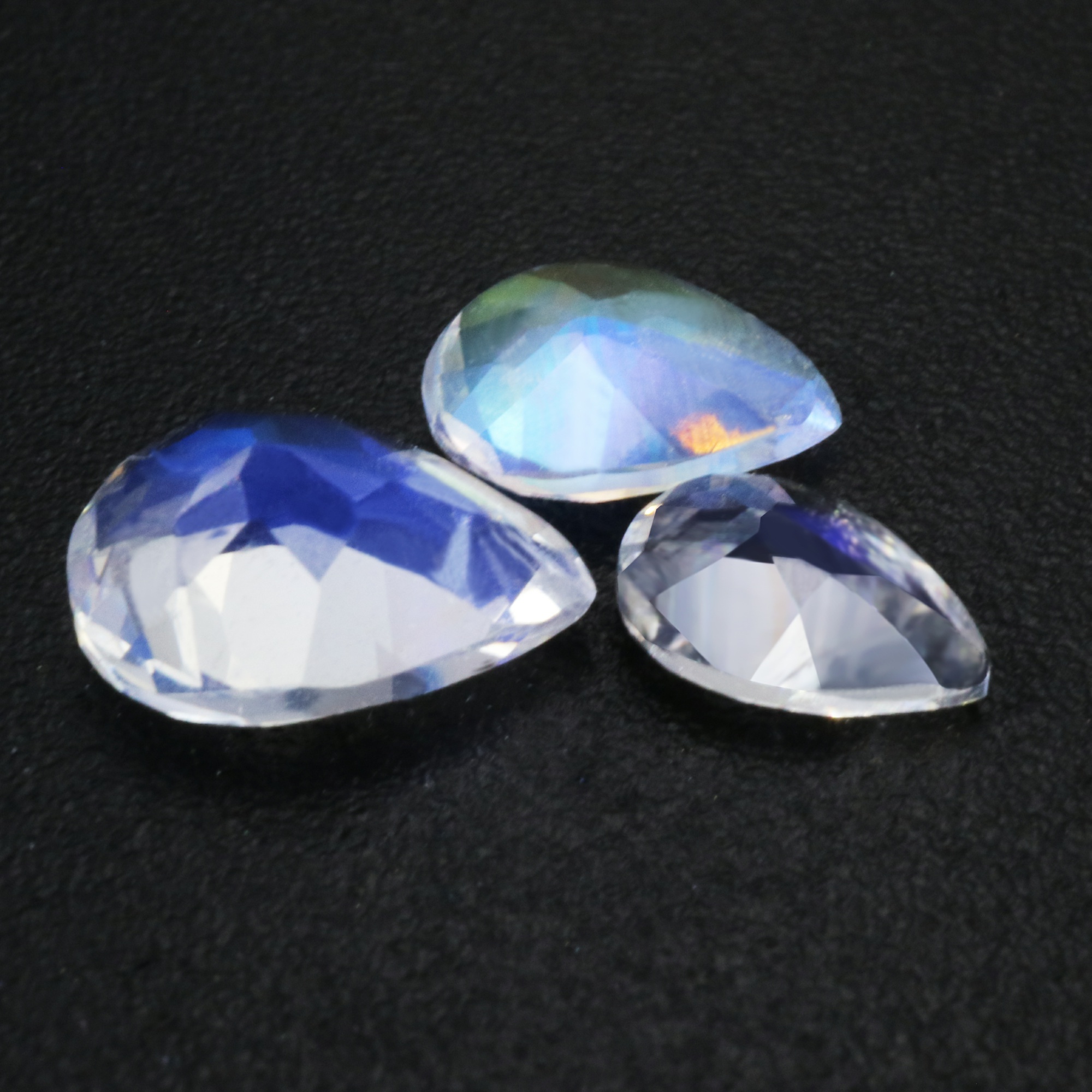 1Pcs Pear Drop Blue Moonstone June Birthstone Faceted Cut AAA Grade Loose Gemstone Natural Semi Precious Stone DIY Jewelry Supplies 4150017 - Click Image to Close