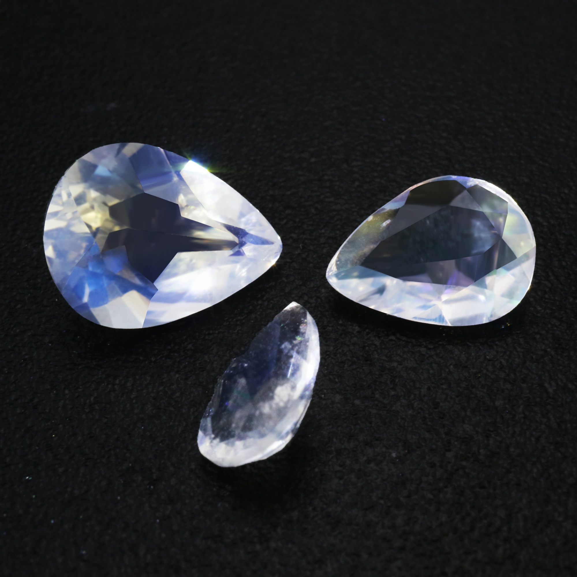 1Pcs Pear Drop Blue Moonstone June Birthstone Faceted Cut AAA Grade Loose Gemstone Natural Semi Precious Stone DIY Jewelry Supplies 4150017 - Click Image to Close