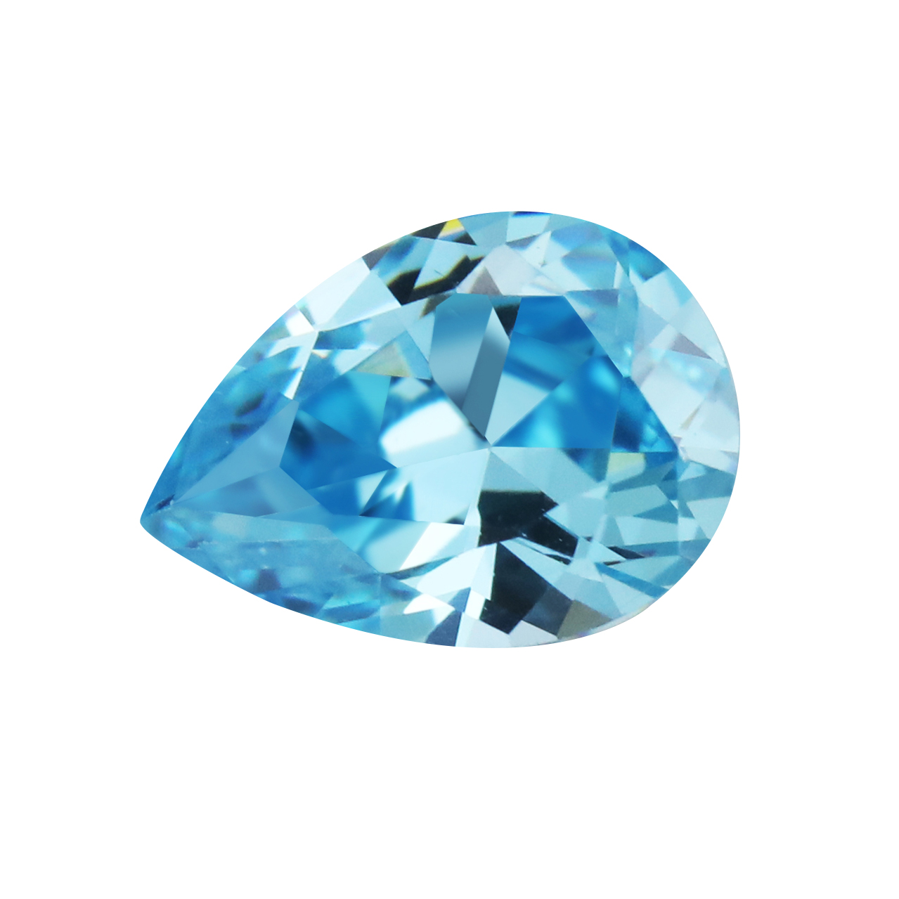 5Pcs March May December Imitation Garnet Birthstone Pear Faceted Cubic Zirconia CZ Stone DIY Loose Stone Supplies 4150025-2