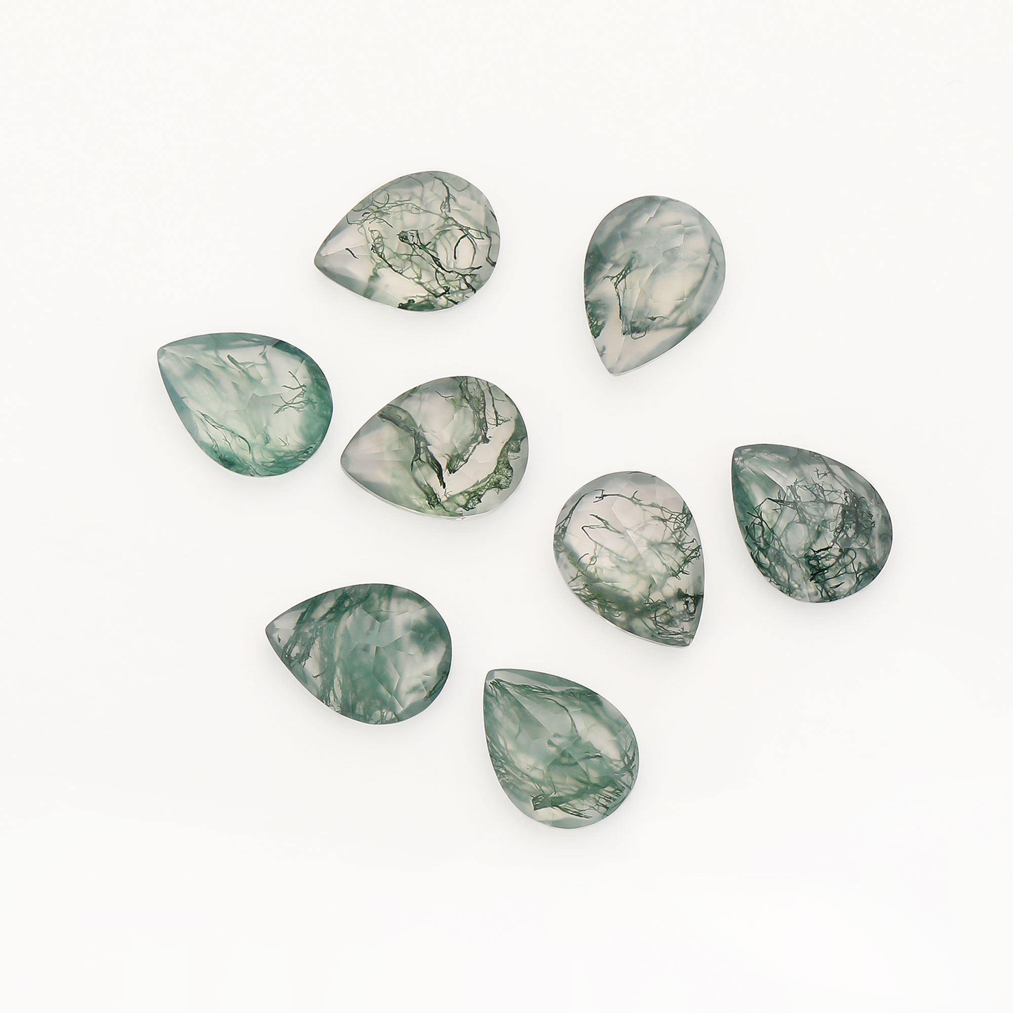 1Pcs 6x8MM Green Moss Agate Pear Faceted Nature Stone, Moss Agate Semi-precious Gemstone,Unique Gemstone,DIY Gemstone Supplies 4150026 - Click Image to Close