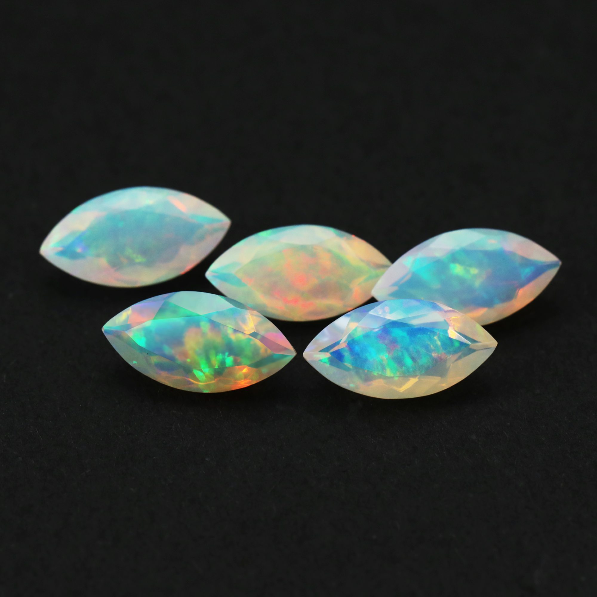 1Pcs 5x10MM Marquise Cut Natural Africa Opal October Birthstone Faceted Gemstone Mood Color Change Stone DIY Jewelry Supplies 4160036 - Click Image to Close