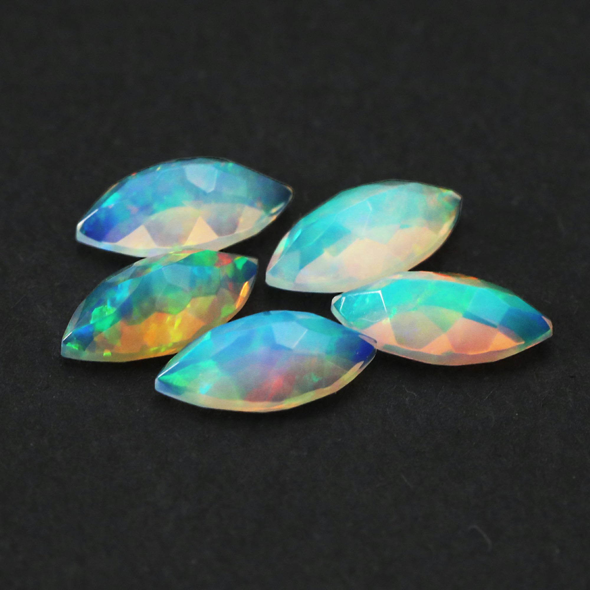 1Pcs 5x10MM Marquise Cut Natural Africa Opal October Birthstone Faceted Gemstone Mood Color Change Stone DIY Jewelry Supplies 4160036 - Click Image to Close