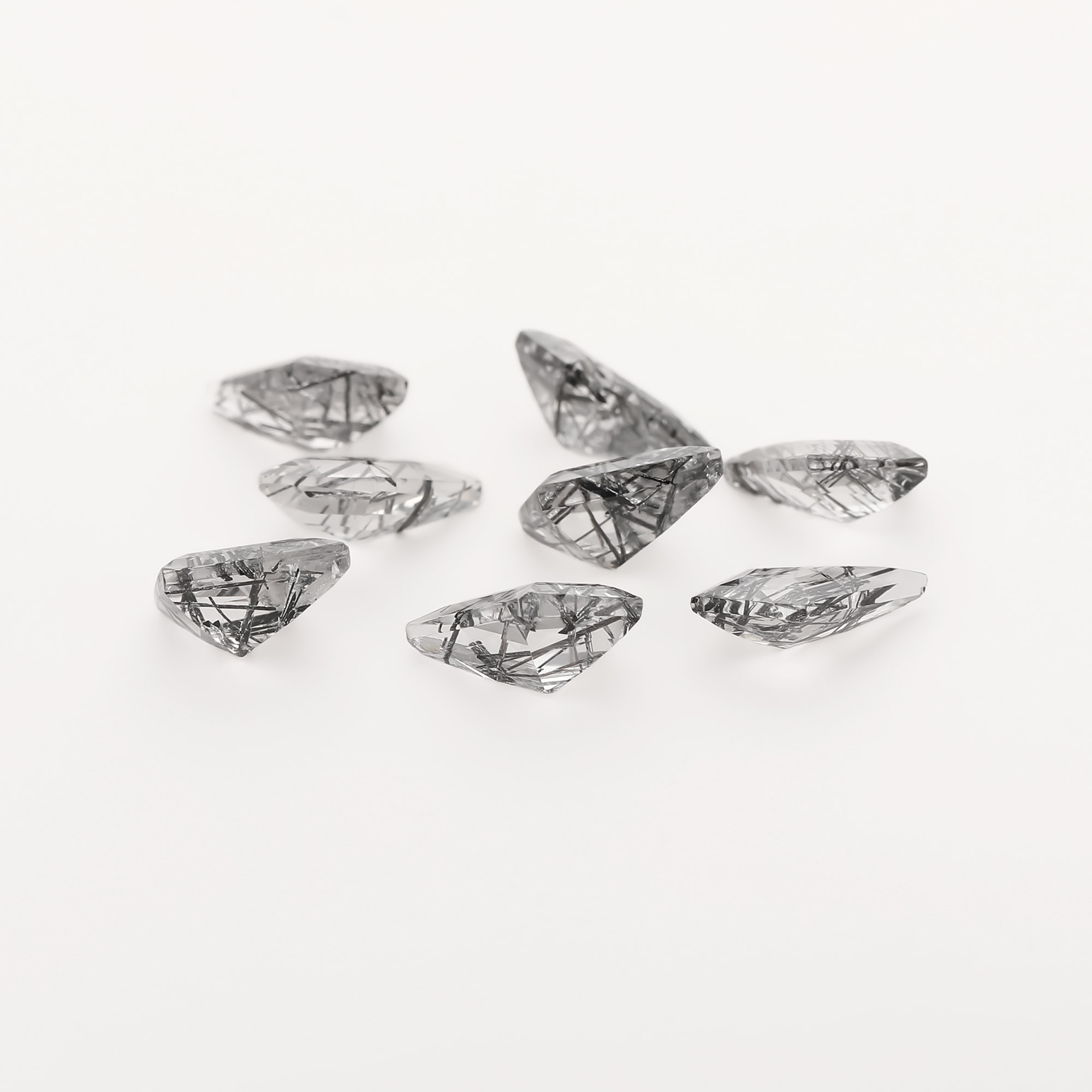 7X10MM Black Rutilated Quartz Kite Cut Faceted Nature Stone,Black Hair Quartz Stone,Semi-precious Gemstone,Unique Gemstone,DIY Jewelry Supplies 4160067 - Click Image to Close