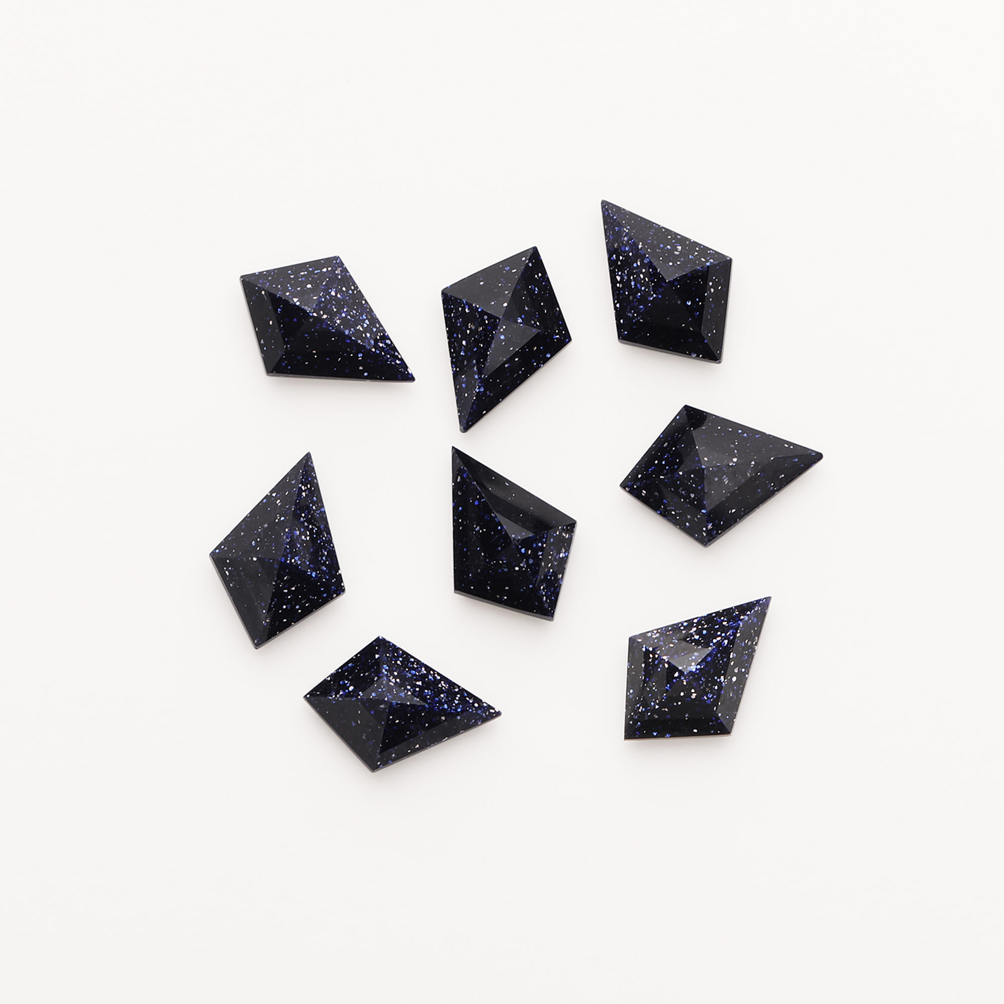 7X10MM Blue Sandstone Kite Cut Faceted Stone,Semi-precious Gemstone,Unique Gemstone,DIY Jewelry Supplies 4160068 - Click Image to Close