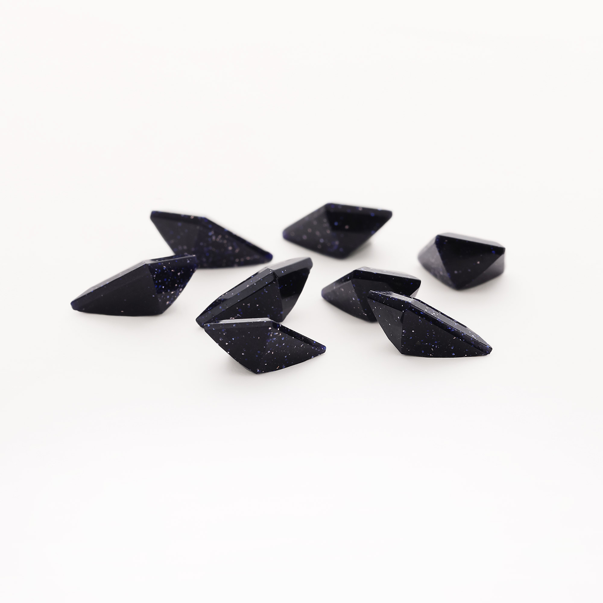 7X10MM Blue Sandstone Kite Cut Faceted Stone,Semi-precious Gemstone,Unique Gemstone,DIY Jewelry Supplies 4160068 - Click Image to Close