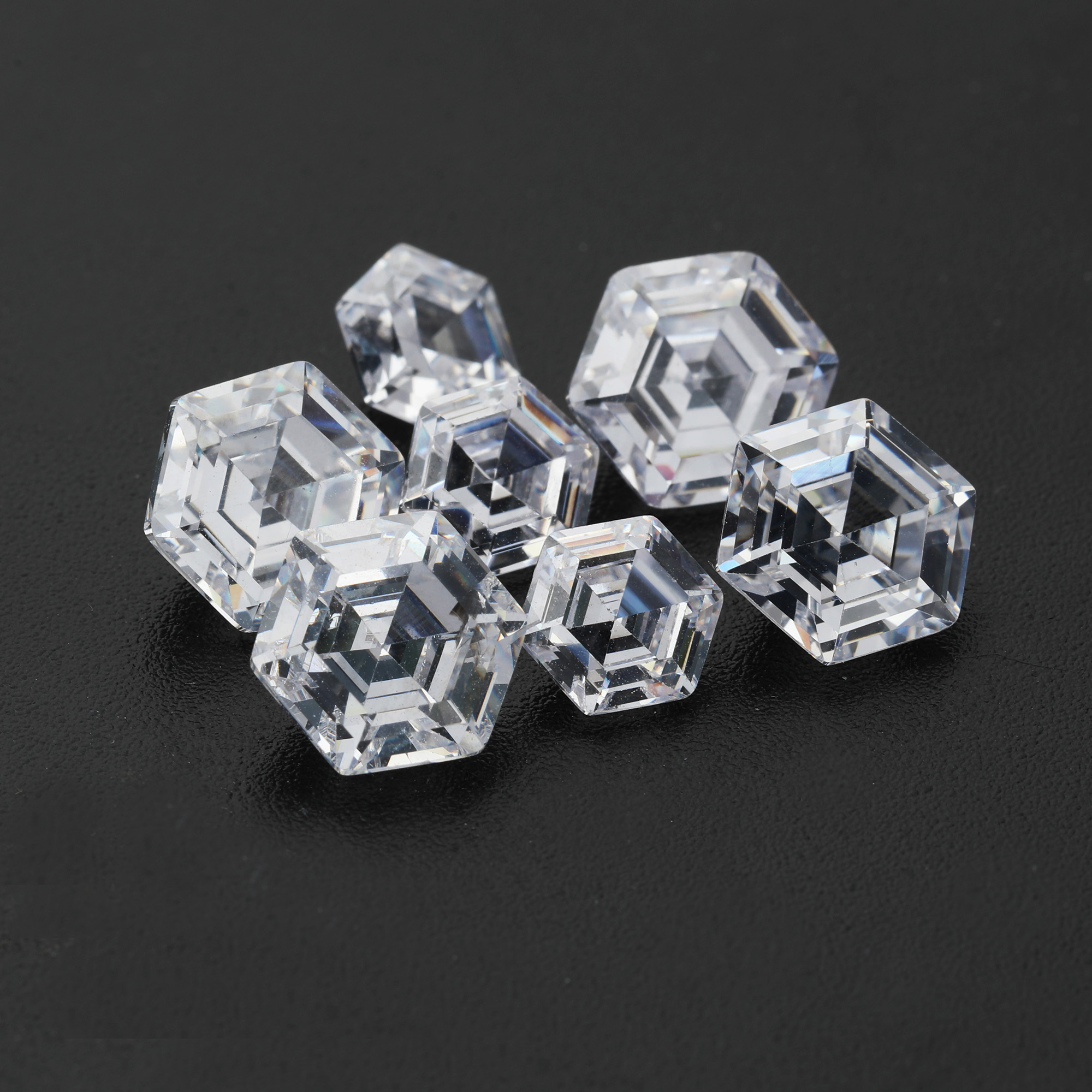 5Pcs Cubic Zirconia Hexagon Faceted CZ Stone,White Birthstone,April Birthstone,Loose Gemstone,Semi-precious Gemstone,Unique Gemstone,DIY Jewelry Supplies 4160075 - Click Image to Close