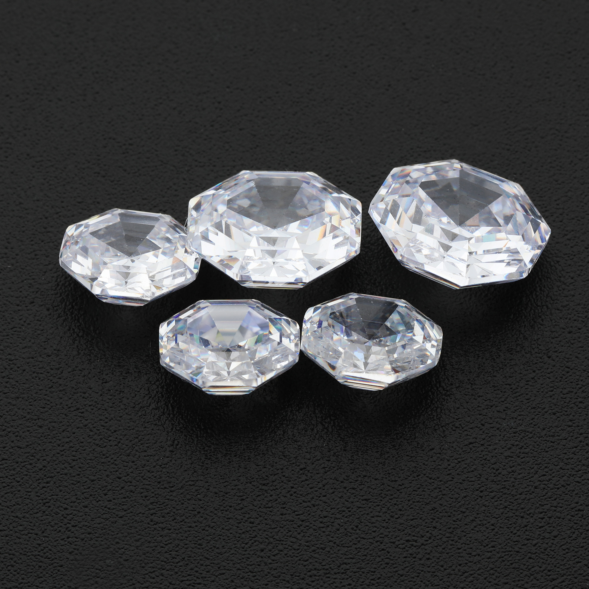 5Pcs Cubic Zirconia Octagon Faceted CZ Stone,White Birthstone,April Birthstone,Loose Gemstone,Semi-precious Gemstone,Unique Gemstone,DIY Jewelry Supplies 4160077 - Click Image to Close