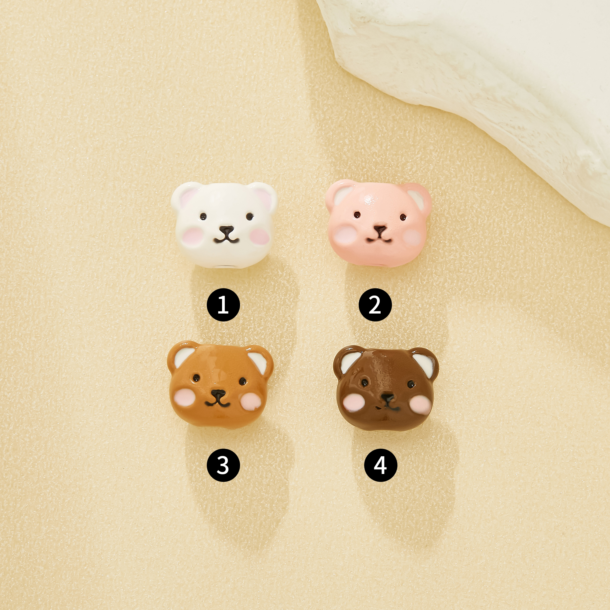 9MM Cute Cartoon Bear Enamel Zinc Alloy Beads,Dopamine macaron candy Craft Beads,Fun Bear Charms for Pendant,Phone Lanyard,Bracelet 4160083
