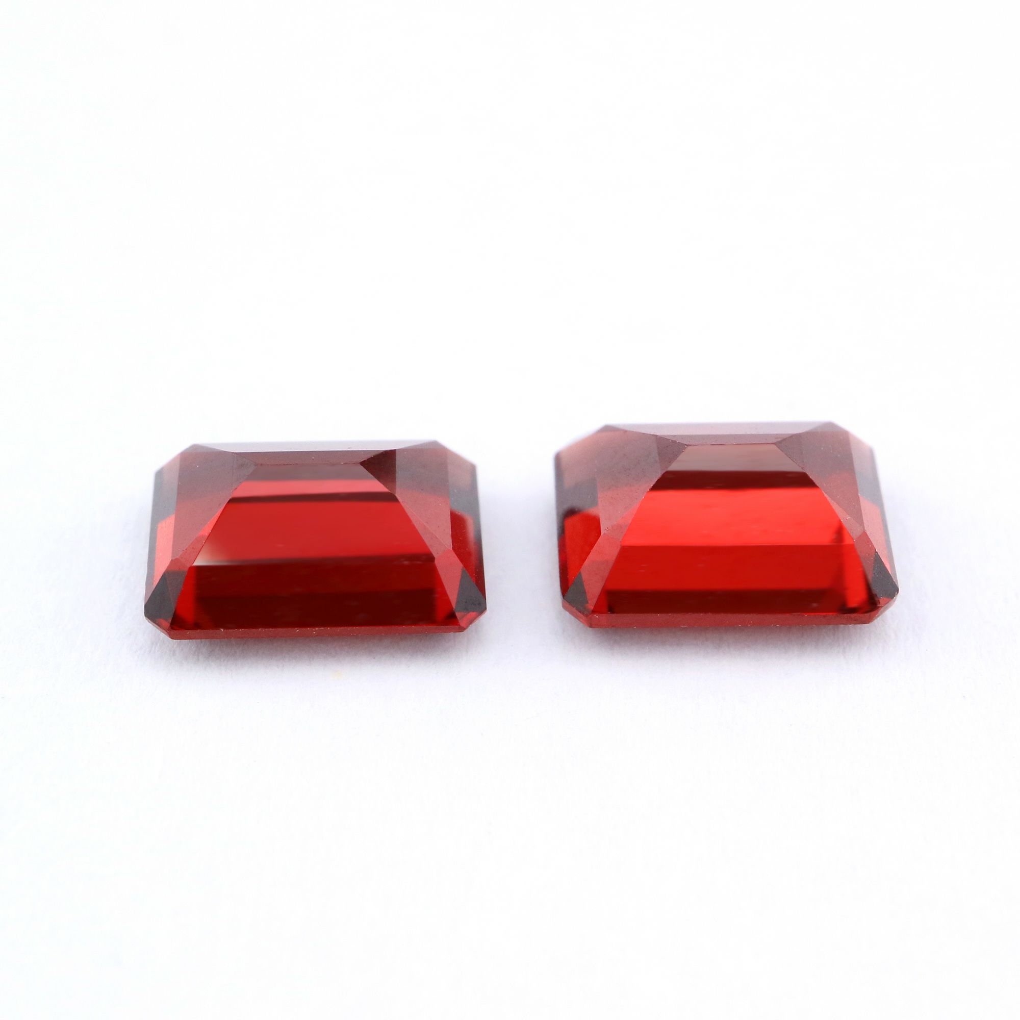 1Pcs Natural Red Garnet January Birthstone Emerald Cut Faceted Loose Gemstone Nature Semi Precious Stone DIY Jewelry Supplies 4170008 - Click Image to Close