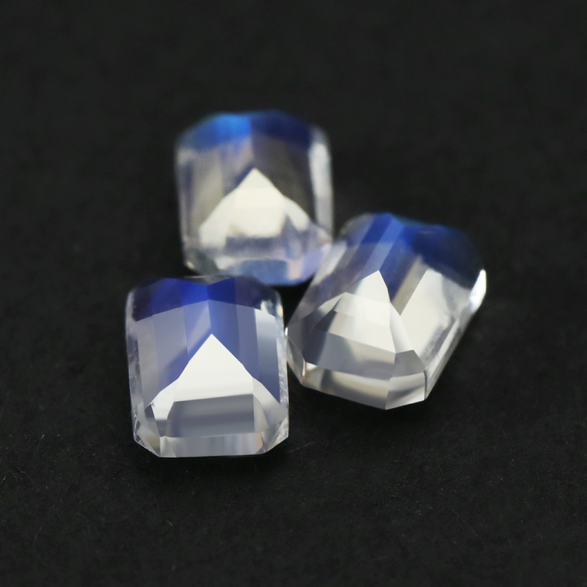 1Pcs 4x6MM Emerald Cut Blue Moonstone June Birthstone Rectangle Faceted Loose Gemstone Natural Semi Precious Stone Mood DIY Jewelry Supplies 4170021 - Click Image to Close