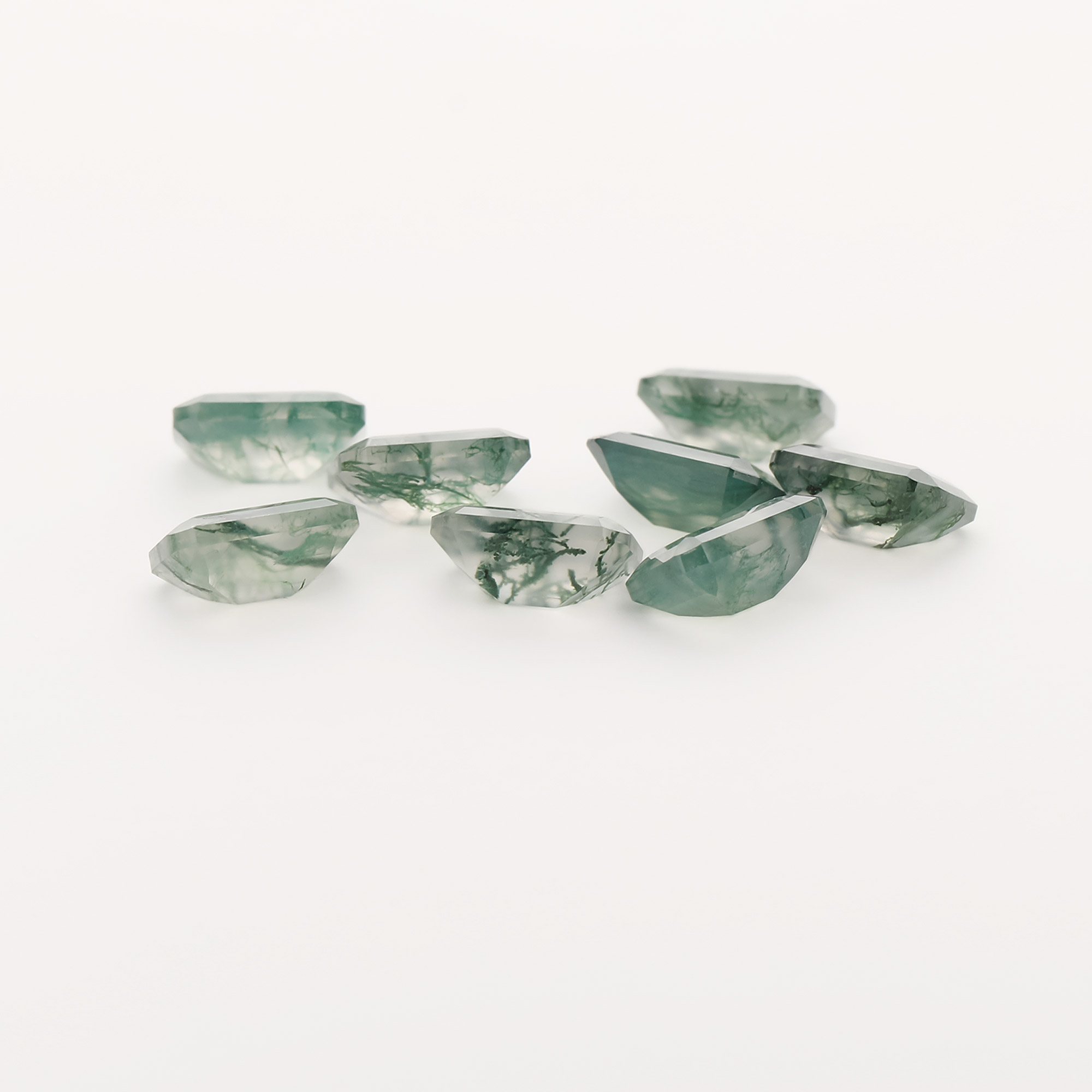 5X7MM Green Moss Agate Emerald Cut Faceted Nature Stone,Semi-precious Gemstone,Rectangle Gemstone,Unique Gemstone,DIY Jewelry Supplies 4170022 - Click Image to Close