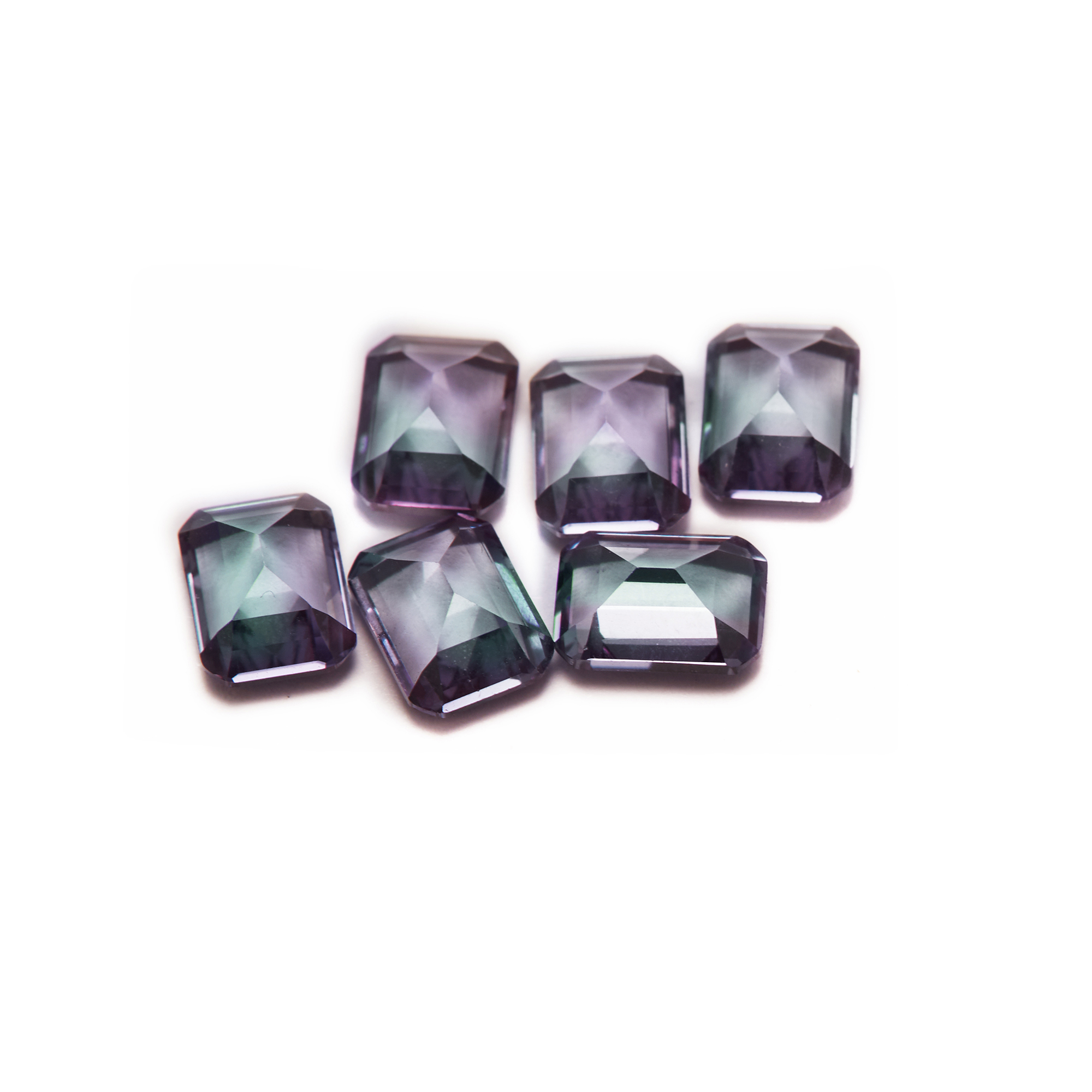 1Pcs 6x8MM Simulated Alexandrite Rectangle Emerald Cut Stone,Color Change Stone,June Birthstone,Unique Gemstone,Loose Stone,DIY Jewelry Supplies 4170023 - Click Image to Close