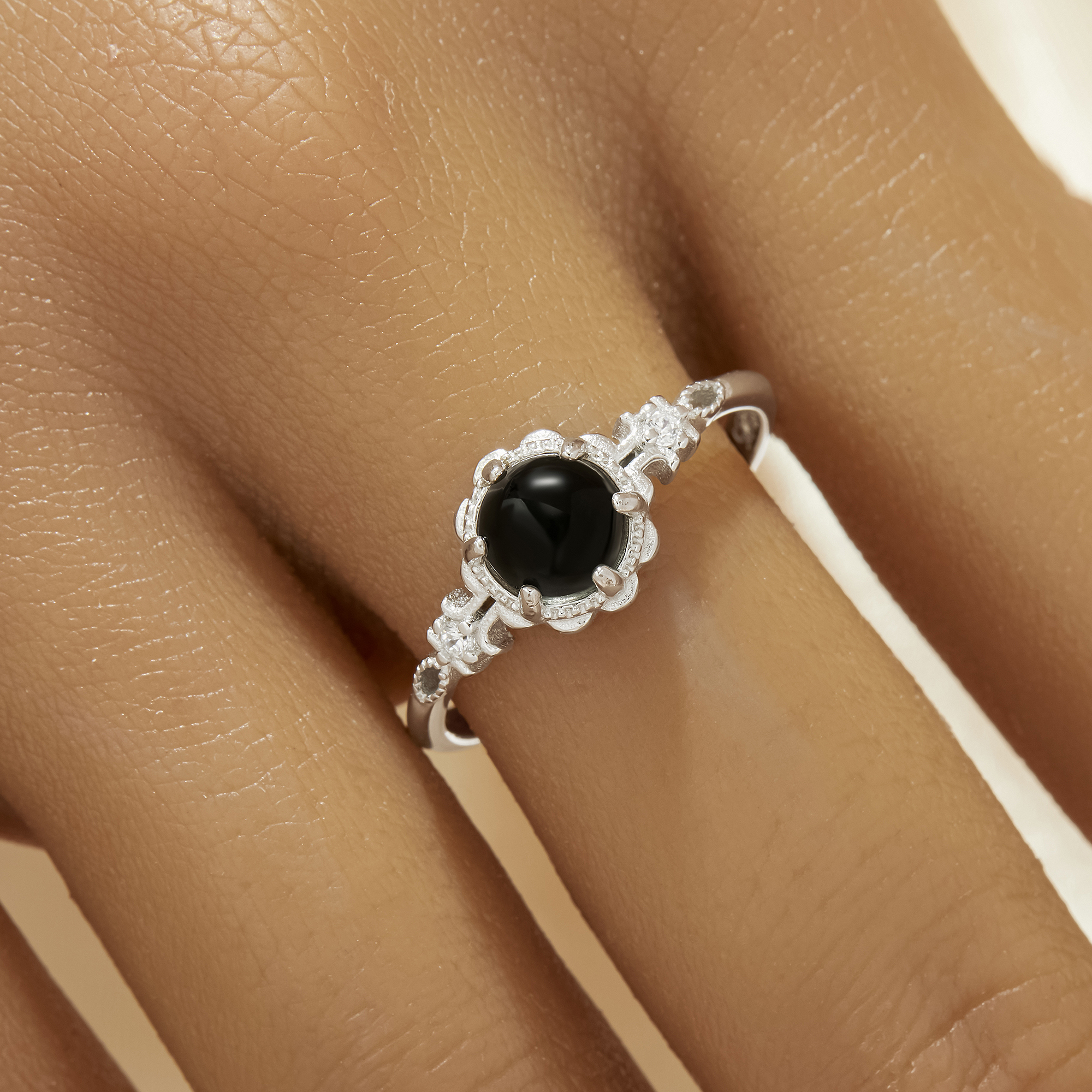 Color Change Mood Ring,Dainty Flower Branch Round Ring ,Solid 925 Sterling Silver Ring,Art Deco Round Ring 6210340 - Click Image to Close