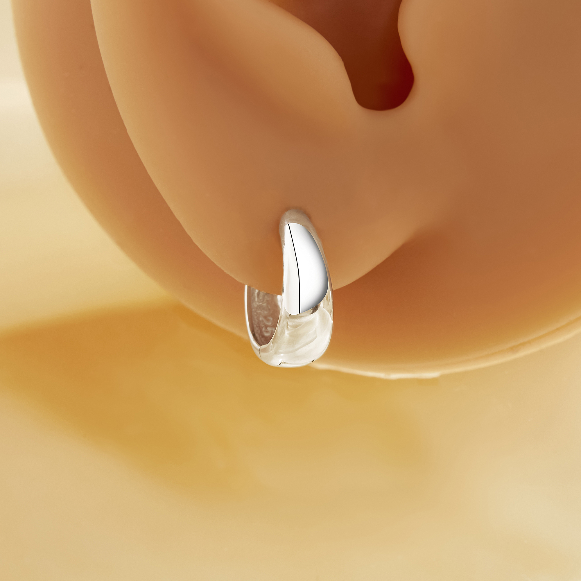 Minimalist Circle Hoop Earrings,Solid 925 Sterling Silver Gold Plated Hoop Earrings,Simple Hoop Earrings,DIY Earring Supplies 6390124 - Click Image to Close